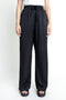 The Black Straight Fit Pull Up Trousers