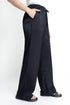 The Black Straight Fit Pull Up Trousers