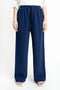 The Navy Straight Fit Pull Up Trousers