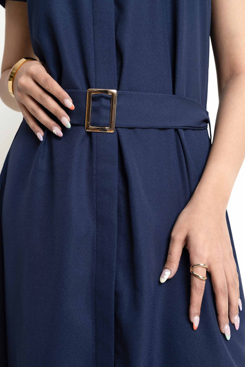 The Navy Shirt Dress
