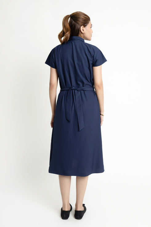 The Navy Shirt Dress