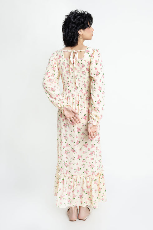 The Floral Smoking Dress