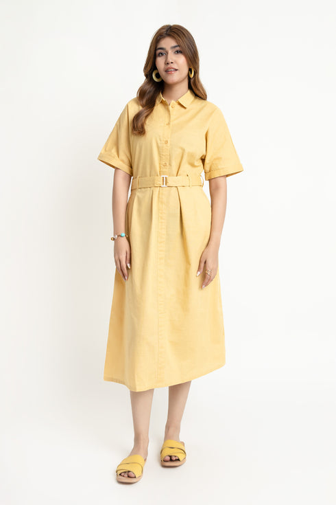 The Linen Kimono Dress