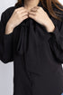 The Black Neck Tie Blouse