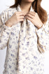 The Floral Neck Tie Blouse