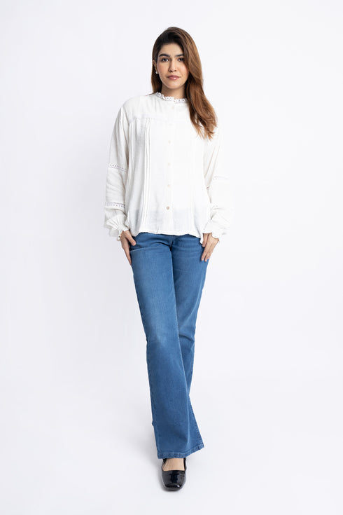 The White Lace Blouse