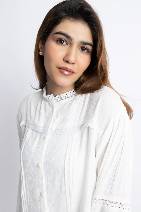 The White Lace Blouse