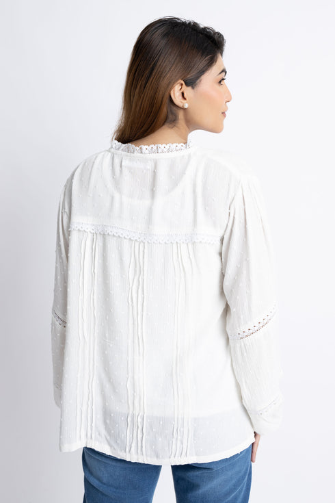 The White Lace Blouse