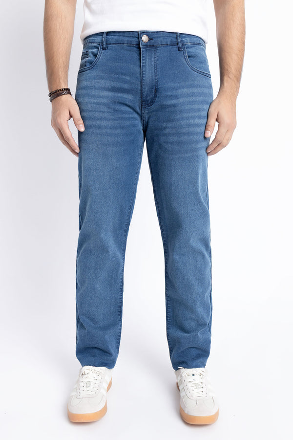 The Mid Wash Tapered Fit Jeans