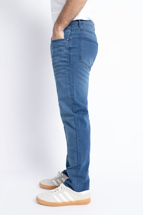 The Mid Wash Tapered Fit Jeans