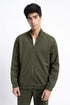 The Forest Green Scuba Mock Neck Hoodie