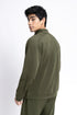 The Forest Green Scuba Mock Neck Hoodie