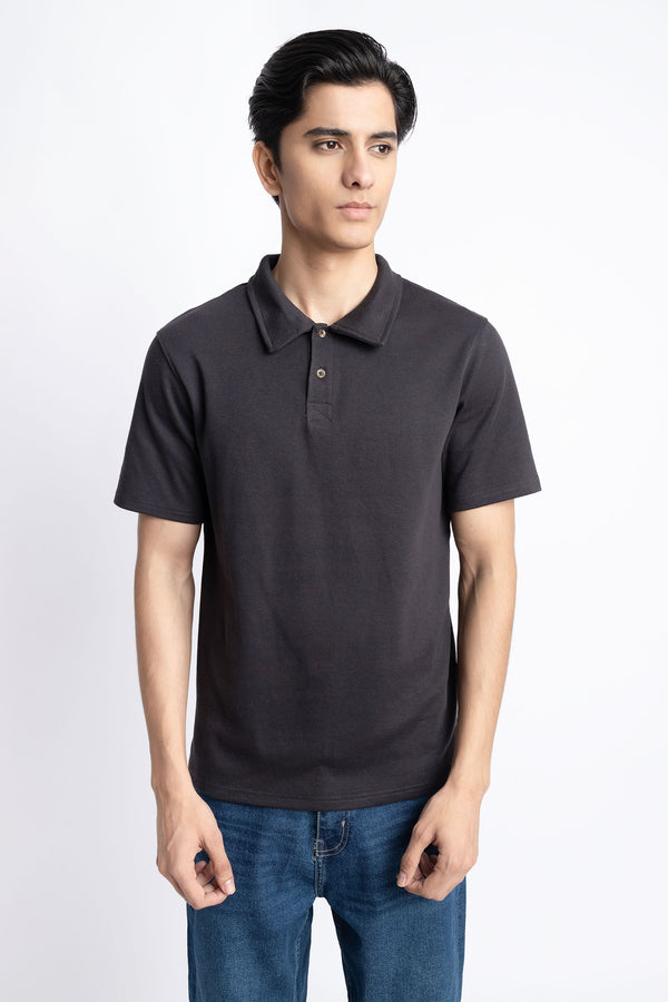 The Black Regular Fit Polo