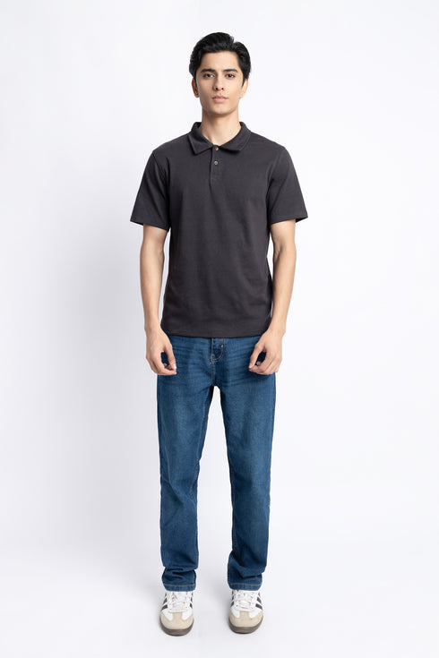 The Black Regular Fit Polo
