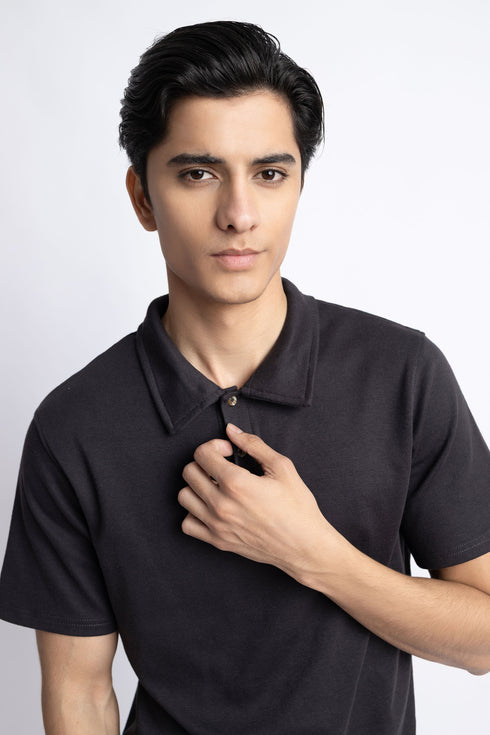 The Black Regular Fit Polo
