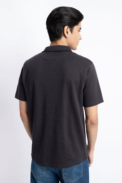 The Black Regular Fit Polo