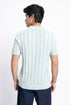 The Chalk Blue Jacquard Knit Polo