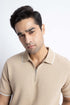 The Khaki Zipper Polo