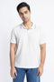 The White Waffle Knit Polo