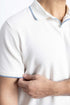 The White Waffle Knit Polo