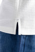 The White Waffle Knit Polo