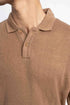 The Brown Waffle Knit Polo