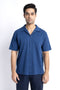 The Navy Cuban Collar Regular Fit Shirt