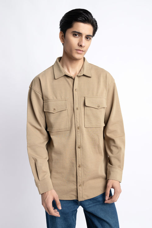 Knitted Oversize Shirt