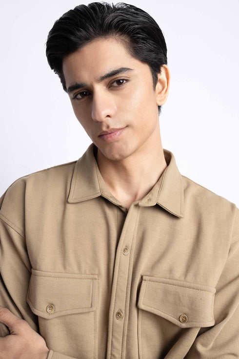 Knitted Oversize Shirt