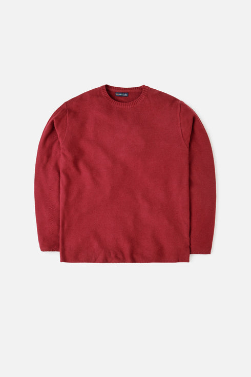 The Maroon Regular Fit Sweater