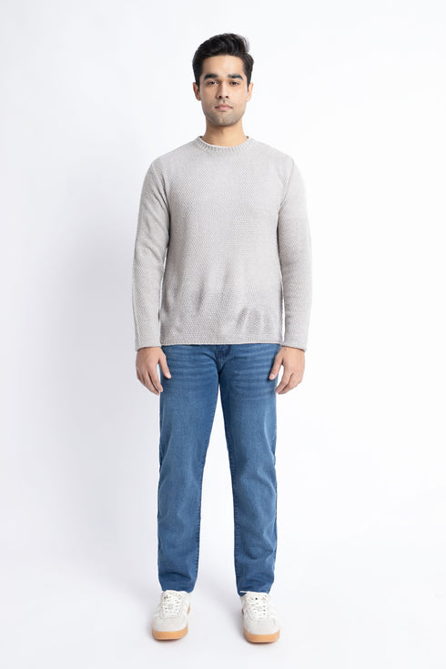 The Grey Regular Fit Sweater