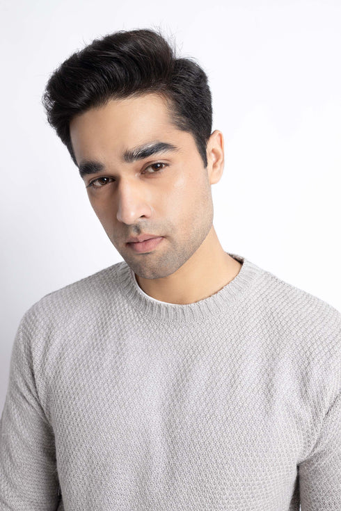 The Grey Regular Fit Sweater