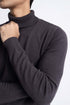 The Plum Truffle Regular Fit Turtleneck Sweater