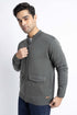 The Olive Grey Mock Neck