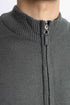 The Olive Grey Mock Neck