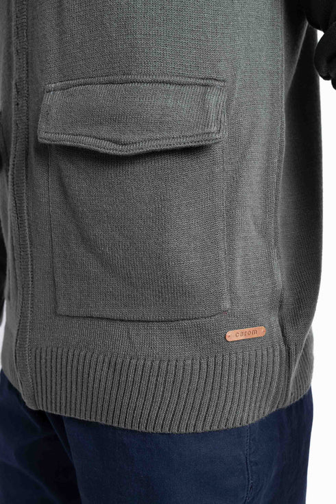 The Olive Grey Mock Neck