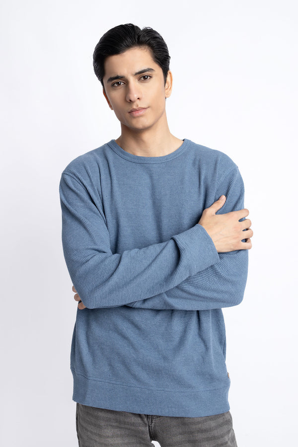 The Ash Blue Regular Fit Sweatshirt