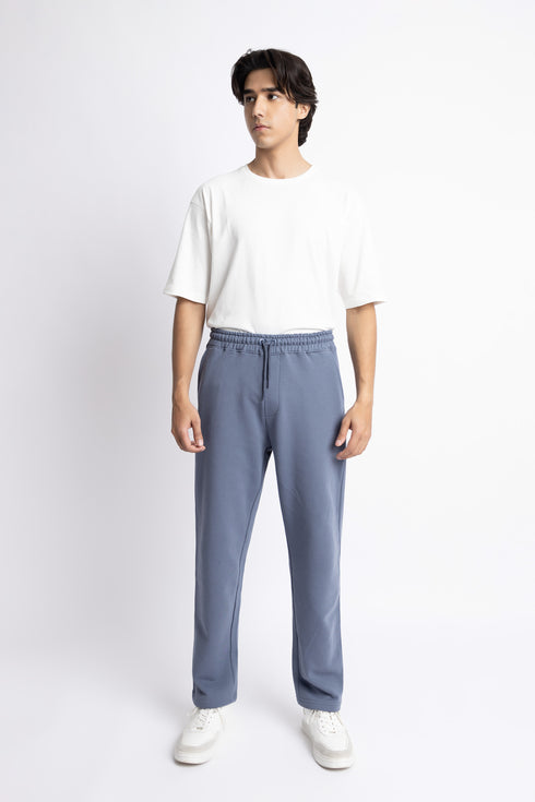 Grey Straight Fit Trouser