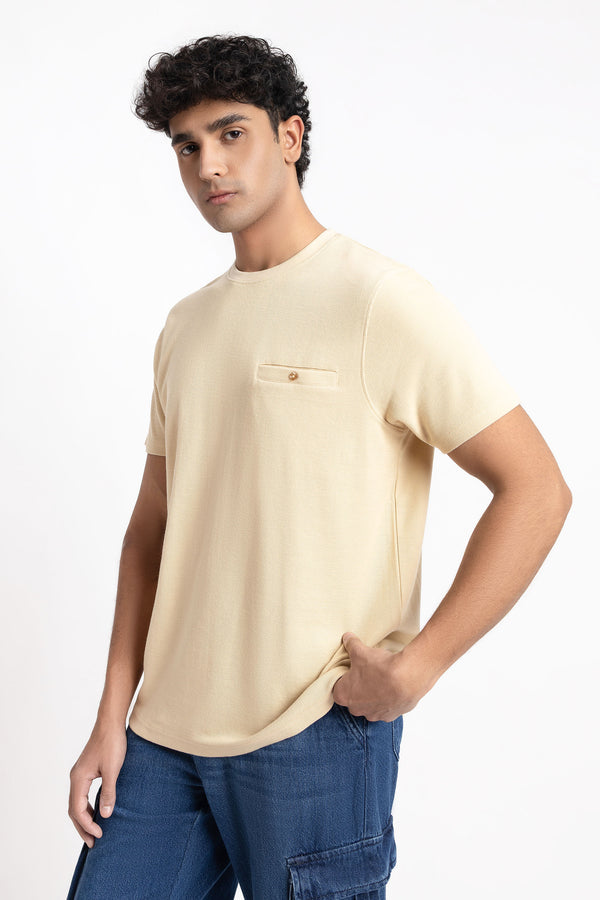 The Beige Relaxed Fit T-Shirt