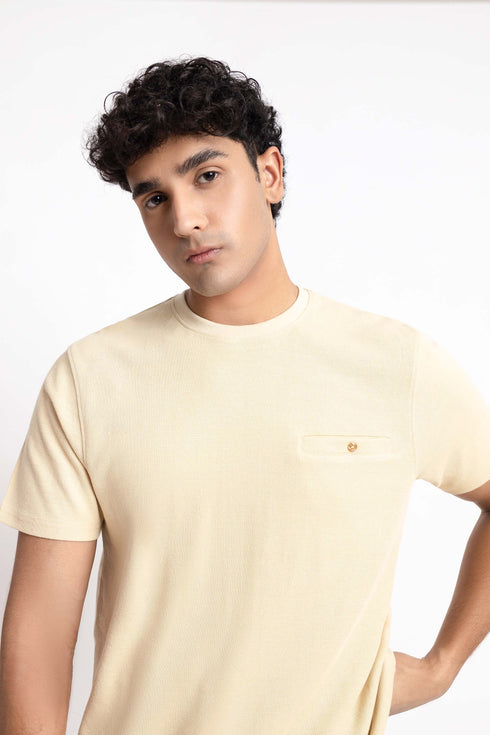 The Beige Relaxed Fit T-Shirt