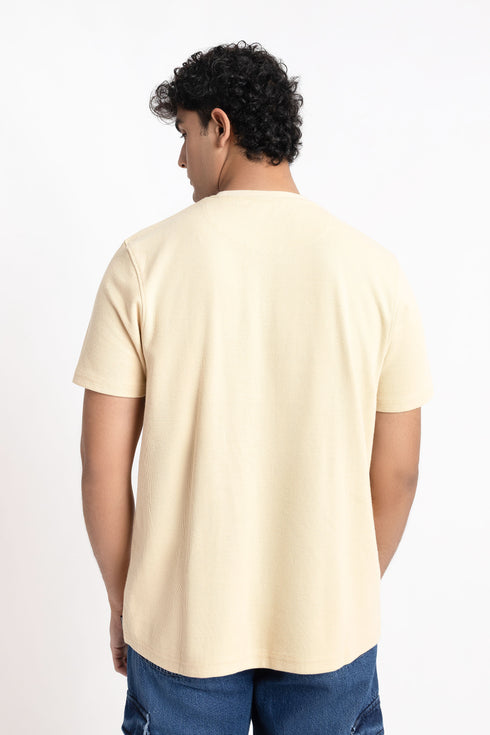 The Beige Relaxed Fit T-Shirt