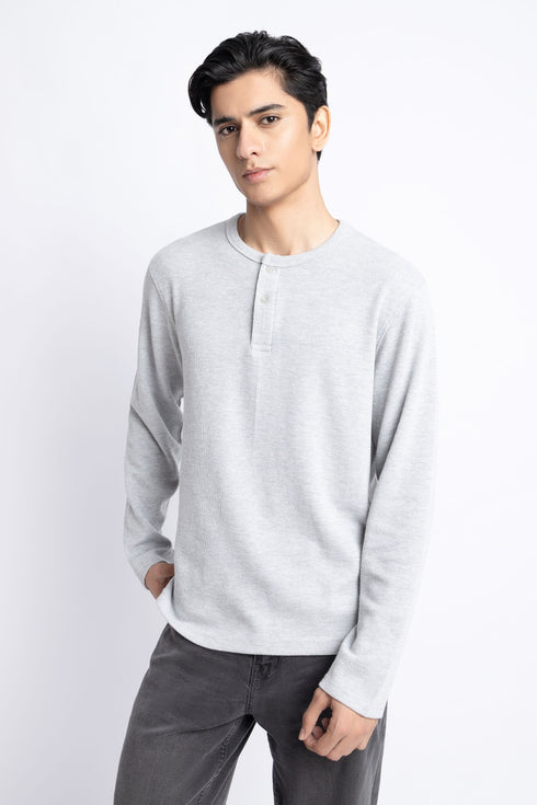The Grey Regular Fit Henley