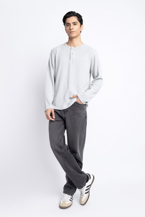 The Grey Regular Fit Henley