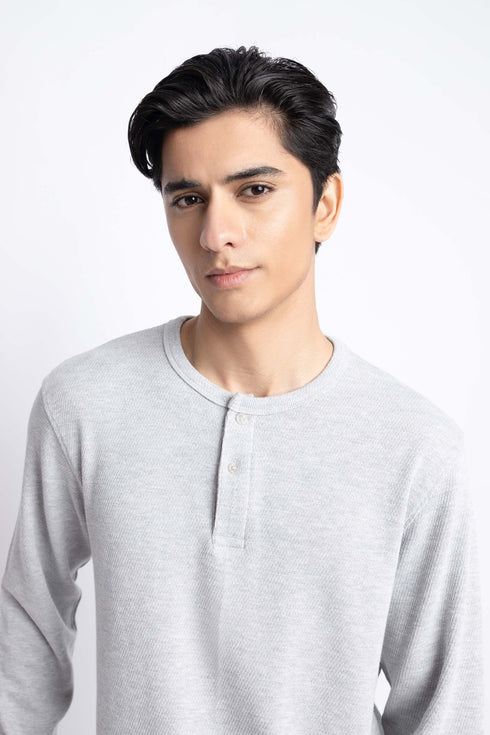 The Grey Regular Fit Henley