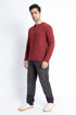 The Maroon Regular Fit Henley
