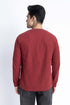 The Maroon Regular Fit Henley