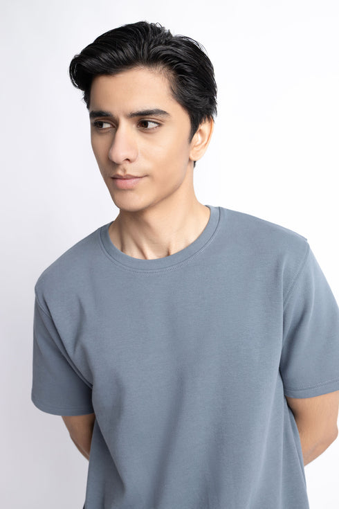The Ash Blue Regular Fit T-Shirt