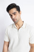The White Zipper Polo