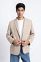 The Beige Regular Fit Blazer