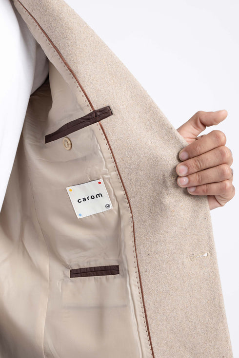 The Beige Regular Fit Blazer